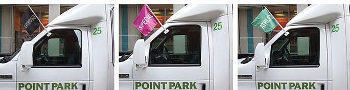Shuttle Destination Flags