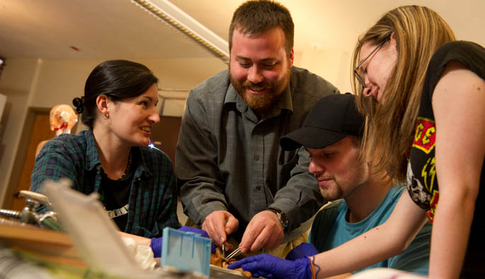 Pictured are Point Park natural science majors.