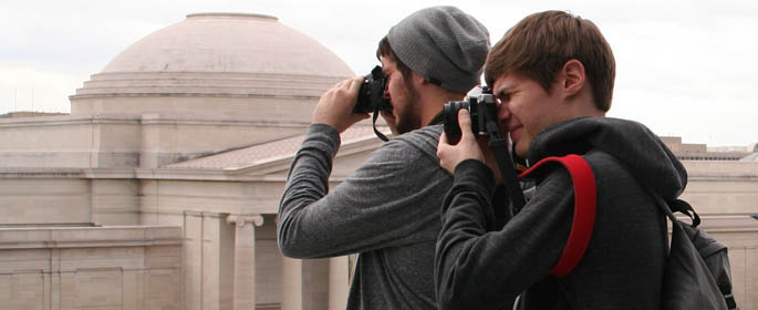 Students can join the National Press Photographers Association to gain experience. Photo by Joel Brewton