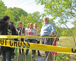 Pictured are students in the Department of Criminal Justice and Intelligence Studies.