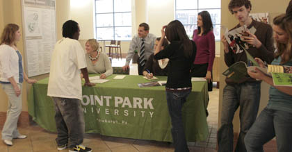 Prospective students can learn about academic programs at Open House. | Photo by Bethany Foltz