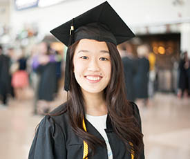 Pictured is Viveca Chow at graduation. Photo | Sarah Collins.