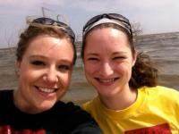 The Body advisor Katherina Sikma and student Sarah Garren enjoyed a lunch break overlooking the Gulf of Mexico.