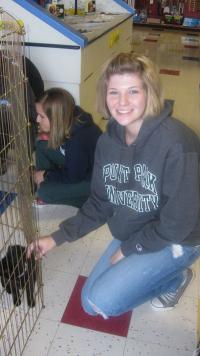 A Point Park student meets a homeless pet