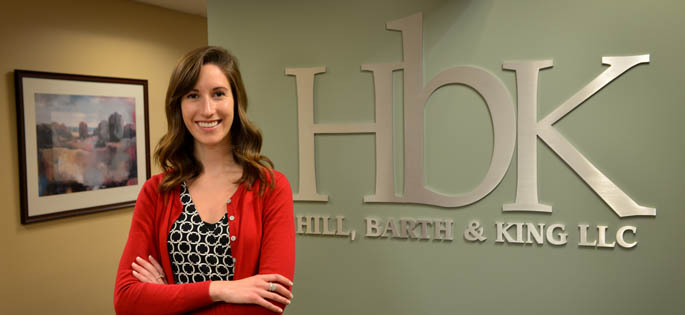 Pictured is 2015 accounting alumna Mariah Jensen, audit associate for Hill, Barth & King. | Photo by Jim Judkis