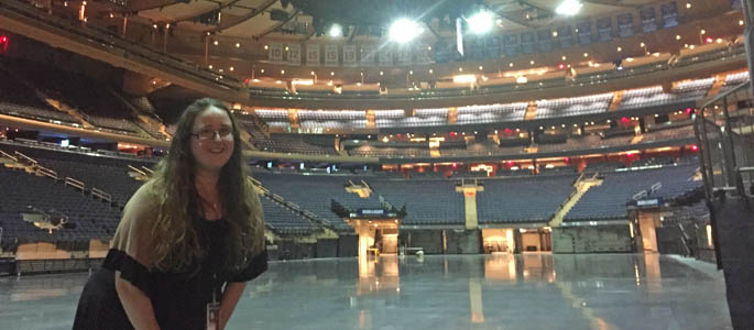 Pictured is SAEM alumna Meredith Savage, VIP services coordinator at Madison Square Garden. | Photo by Jessica Braveman