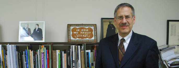 Pictured is Robert Alexander, Ph.D., professor of English.