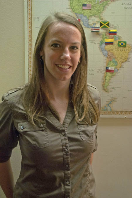 Pictured is global cultural studies student Holly Kuhl.