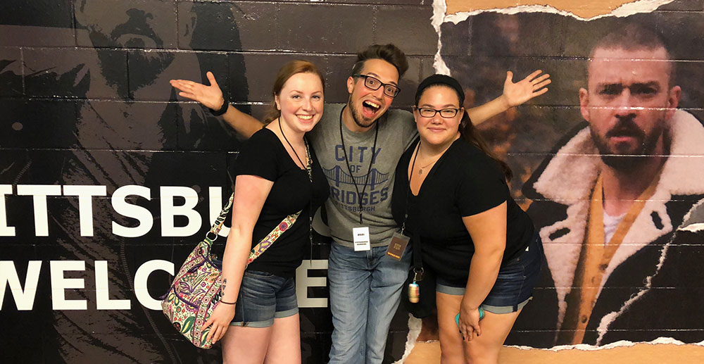 Pictured are SAEM students Samantha Exler, Jevin Fluegel and Leah Sero at the Justin Timberlake concert. Photo submitted by Ed Traversari.