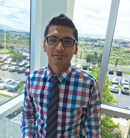 Pictured is 2013 M.B.A. alumnus Himanshu Patel, a UAT analyst for Morgan Stanley. 