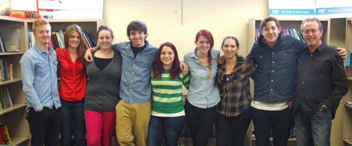 Pictured are SAEM students who attended the Pollstar Conference in Los Angeles.