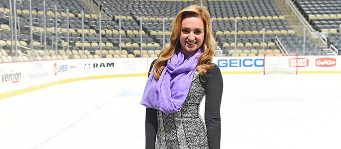 Pictured is 2013 broadcasting alumna Celina Pompeani. Submitted photo