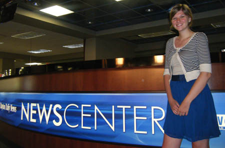 Kalea Hall, a double major in journalism and multimedia, is interning for Cox Media Group in Dayton, Ohio.
