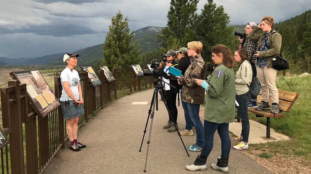 Point Park students in Missoula, Montana to document an ongoing clean-up of the Upper Clark Fork River.