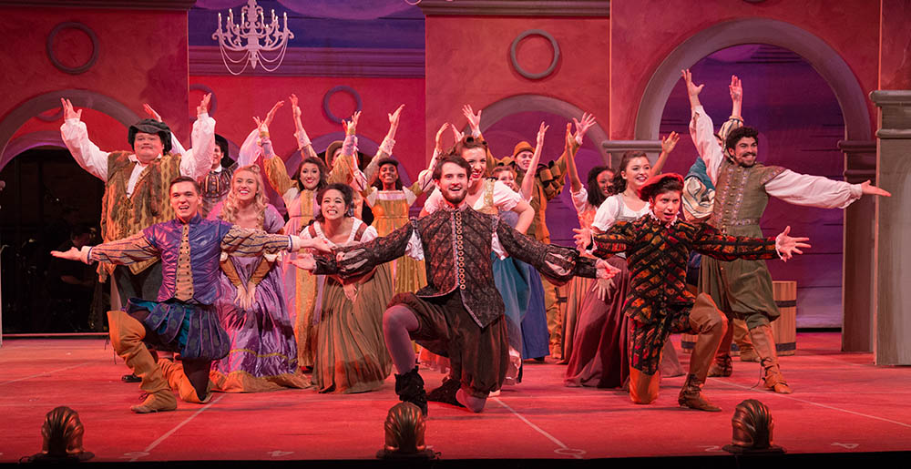The cast of Kiss Me Kate by the Conservatory Theatre Company. Photo | John Altdorfer
