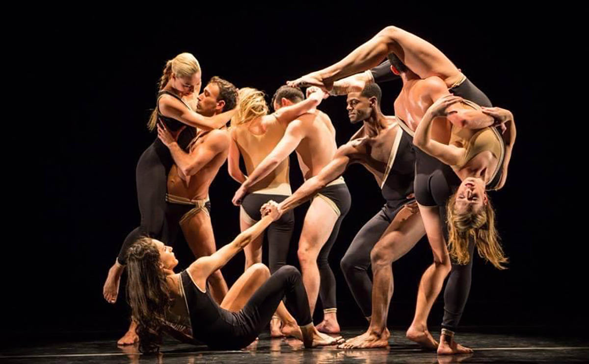 A photo of Ahmad Simmons with Parsons Dance Company.