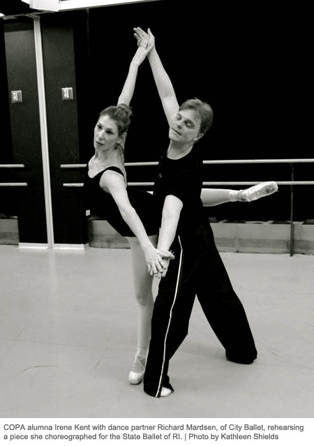 Irene Kent rehearses with dance partner Richard Marsden. | Photo by Kathleen Shields