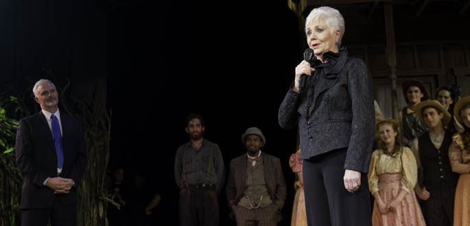 Famed movie star Shirley Jones attends the opening performance of