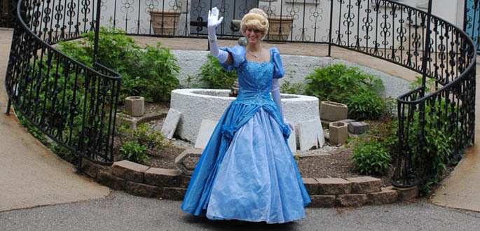 Katherine Bodner, acting major, works as Cinderella for RWS and Associates at Story Land in Glen, N.H. | Photo provided by RWS and Associates