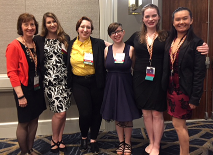 Helen Fallon and Point Park University students at the 2019 honors conference. Submitted photo