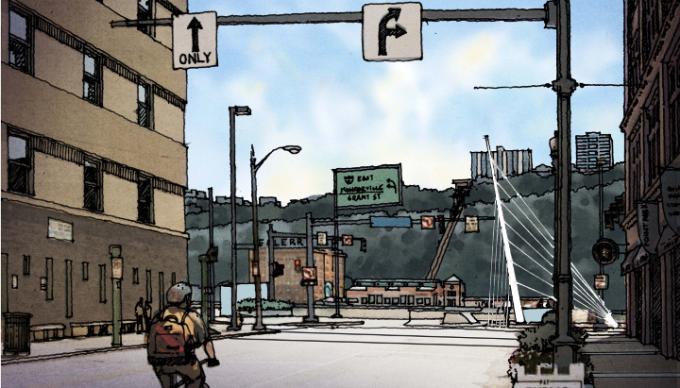 Wood Street Mon Wharf drawing for header image