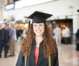 Pictured is Jocelyn Rick at graduation. Photo | Sarah Collins