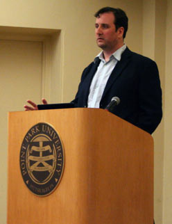 Bill Putnam speaks at Point Park University