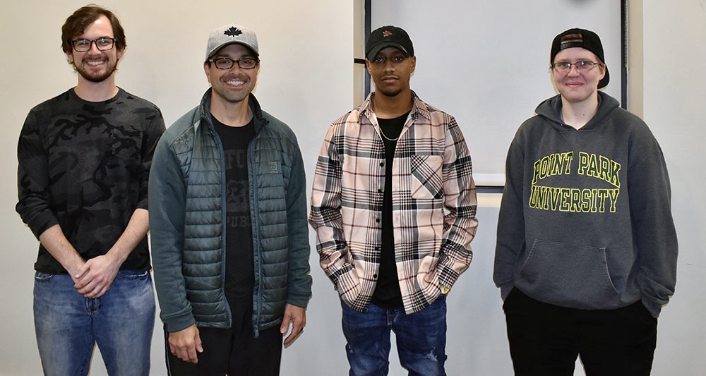 Pictured from left to right are Ben Rivera, Darin Vilano, Dontae Robinson and Sarah Sailer.