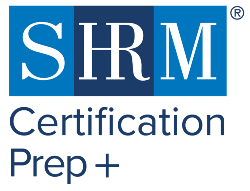 The SHRM Certification Prep+ logo.