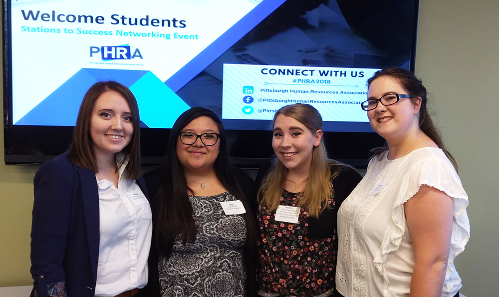 Pictured are HR students at the PHRA Stations to Success Event. Photo submitted by Sandy Mervosh.