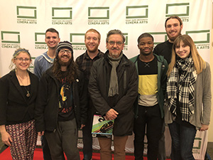 Point Park cinema students at the end of semester film screenings. Submitted photo