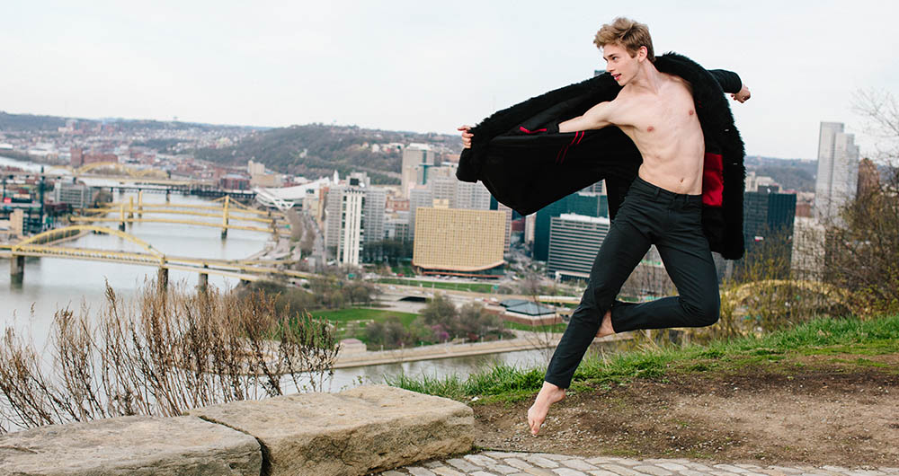 A dance student on Mt. Washington. Photo | Katie Ging