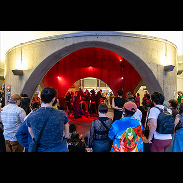 A photo from ABYSS, a pop-up installation by resident choreographer slowdanger. Photo | Paul Koontz