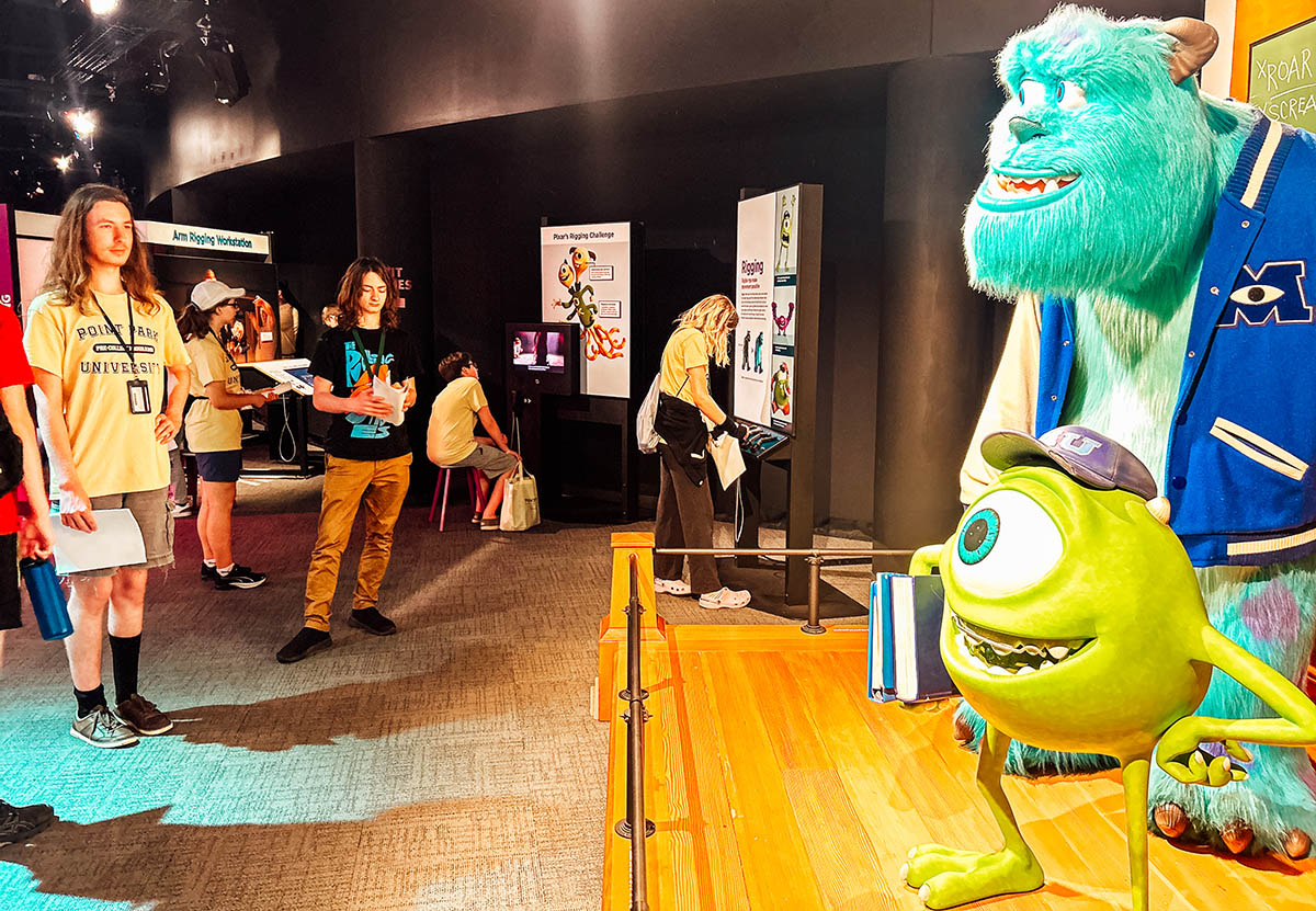 Students visited The Science of Pixar exhibit at the Carnegie Science Center. Photo | Ethan Stoner