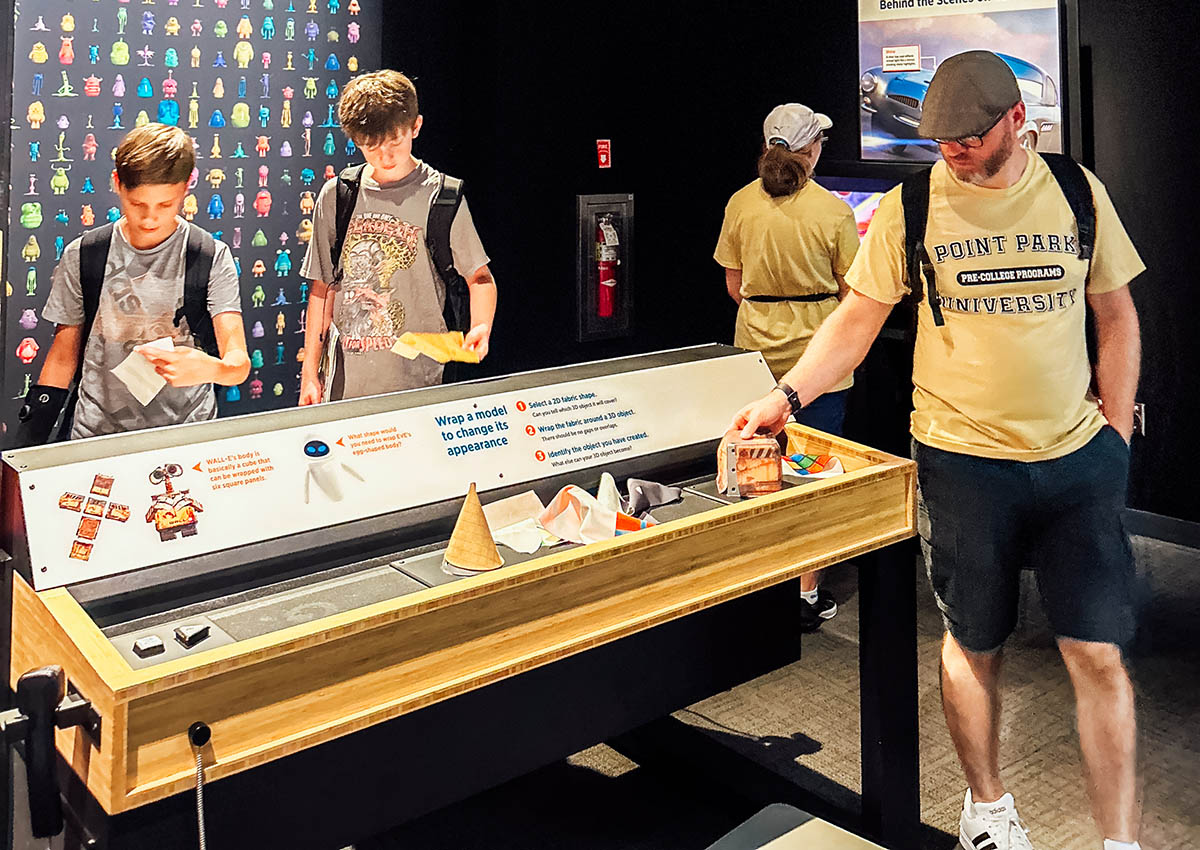 Students visited The Science of Pixar exhibit at the Carnegie Science Center. Photo | Ethan Stoner