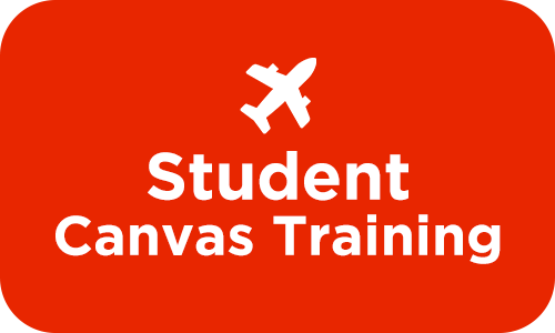 A button that says Student Canvas Training.