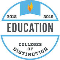 Colleges of Distinction 2018-19 business logo