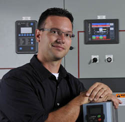 Pictured is mechanical engineering technology student Rob Fausnaught.