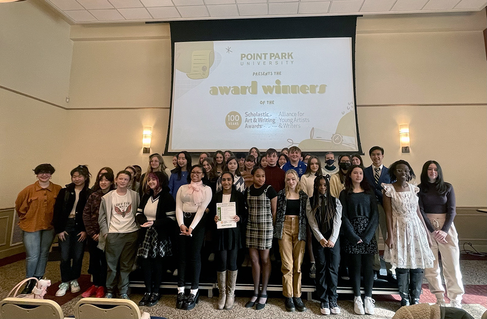 Pictured are students at the 2023 Scholastic Writing Awards at Point Park University. Submitted photo.
