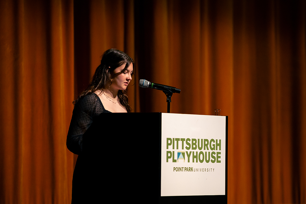 Pictured is Isabelle Dutkovic, American Voice nominee. Photo by Ethan Stoner.