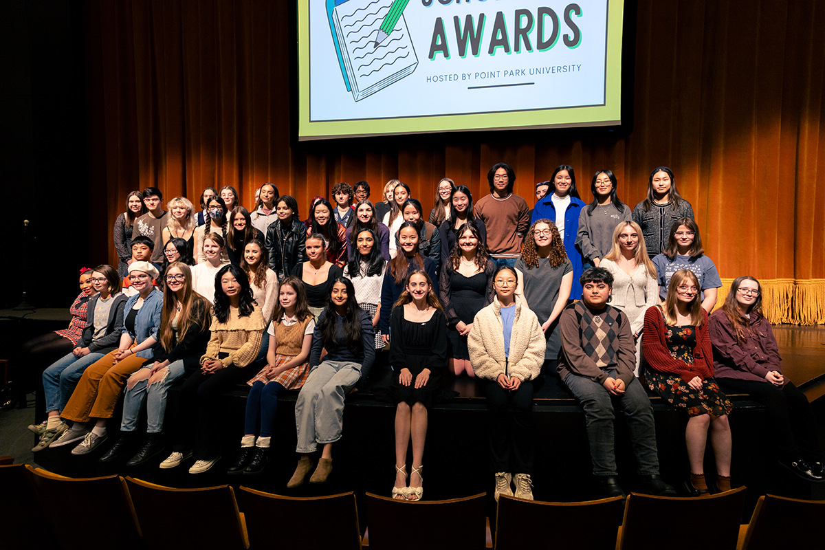 Pictured are winners at the 2024 Scholastic Writing Awards at Point Park University. Submitted photo.