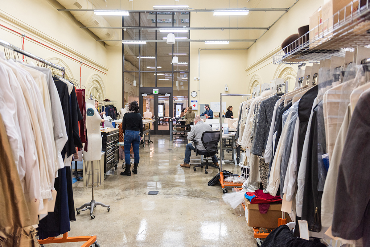 The costume studio in the Pittsburgh Playhouse. Photo | Nick Koehler