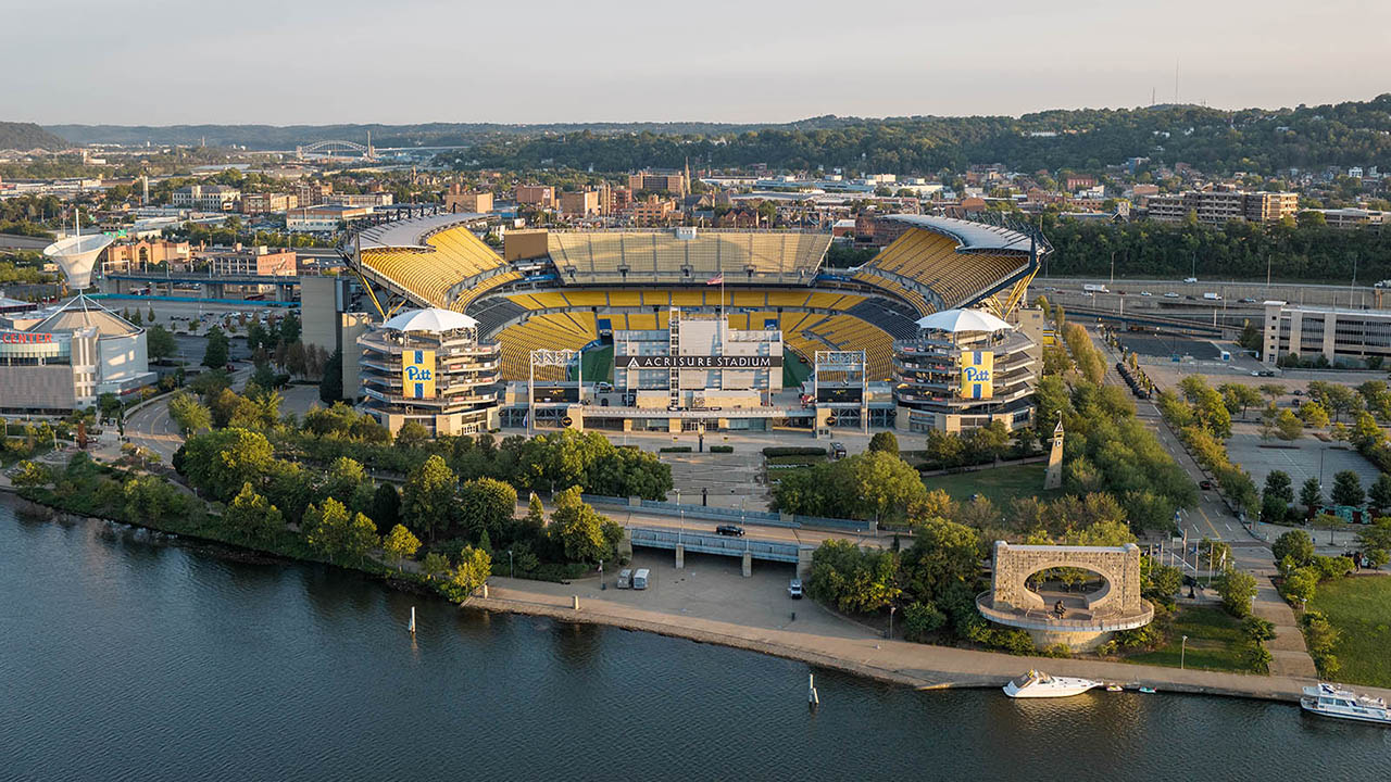 A photo of Acrisure Stadium on the North Shore. 