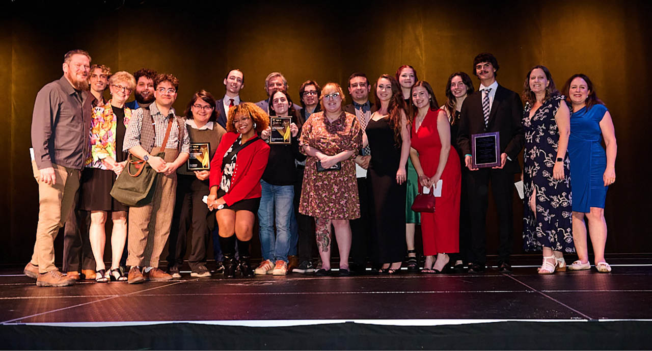 Point Park students, faculty, staff and alumni at the 2025 Golden Quills.