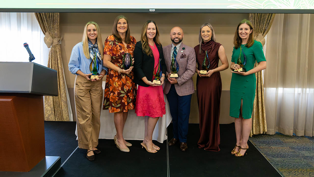 Award recipients at the Distinguished Alumni and Professor Awards Brunch. 