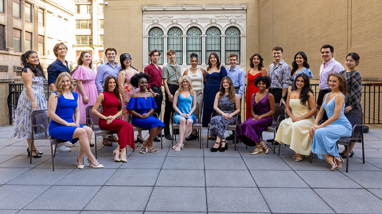 A photo of the senior musical theatre majors. Photo | Paul Koontz