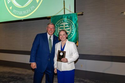 Kelly Staschak and Chris Brussalis