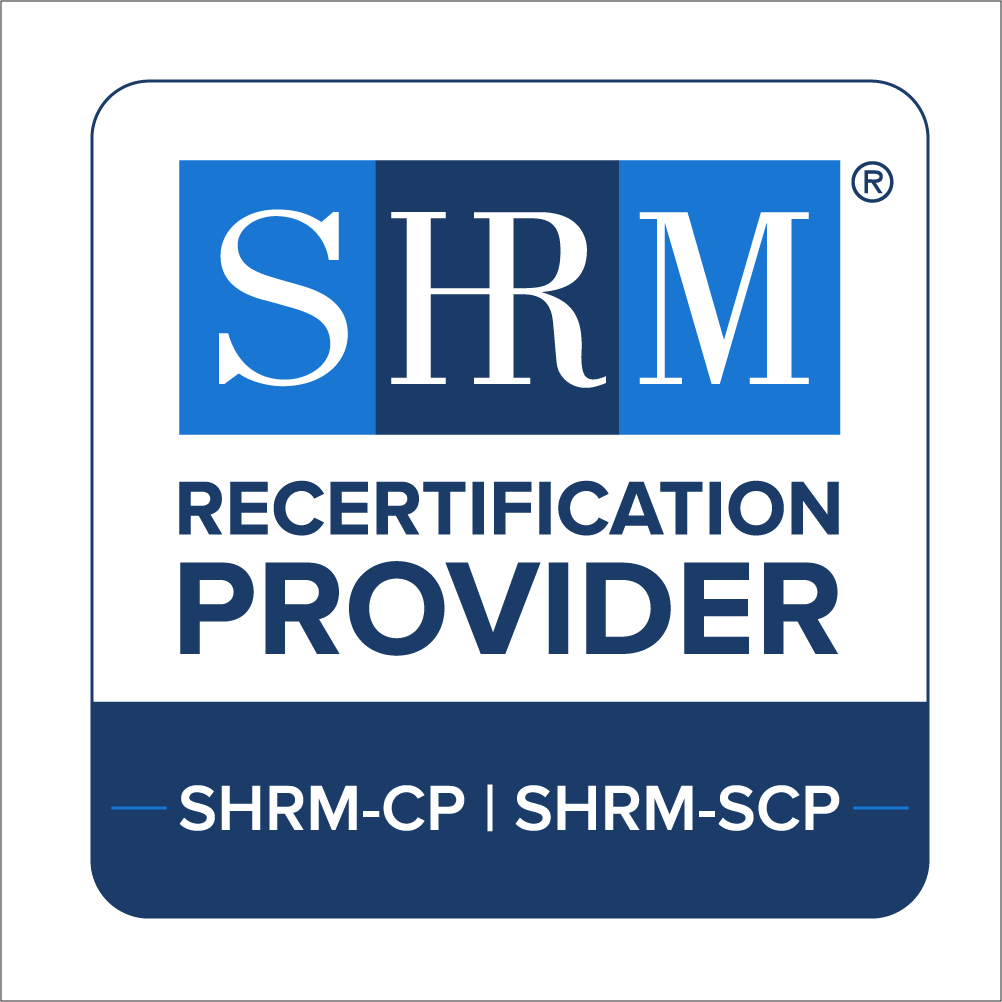 The SHRM Recertification Provider logo.