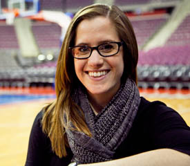 Pictured is SAEM alumna and executive assistant of events & booking for Palace Sports & Entertainment.