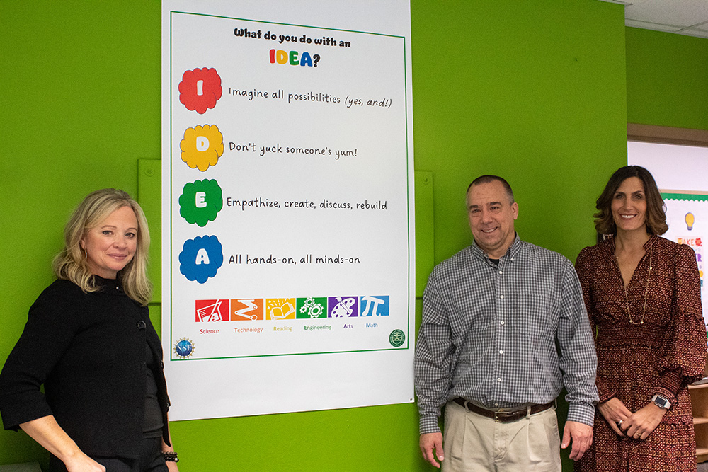 Pictured are Virginia Chambers, Mark Marnich and Kamryn York. Photo by Natalie Caine.